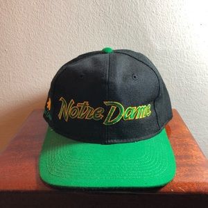 Vintage Authentic Notre Dame SnapBack Hat